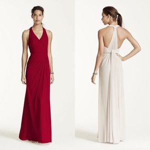 Wine Bridesmaid Dress